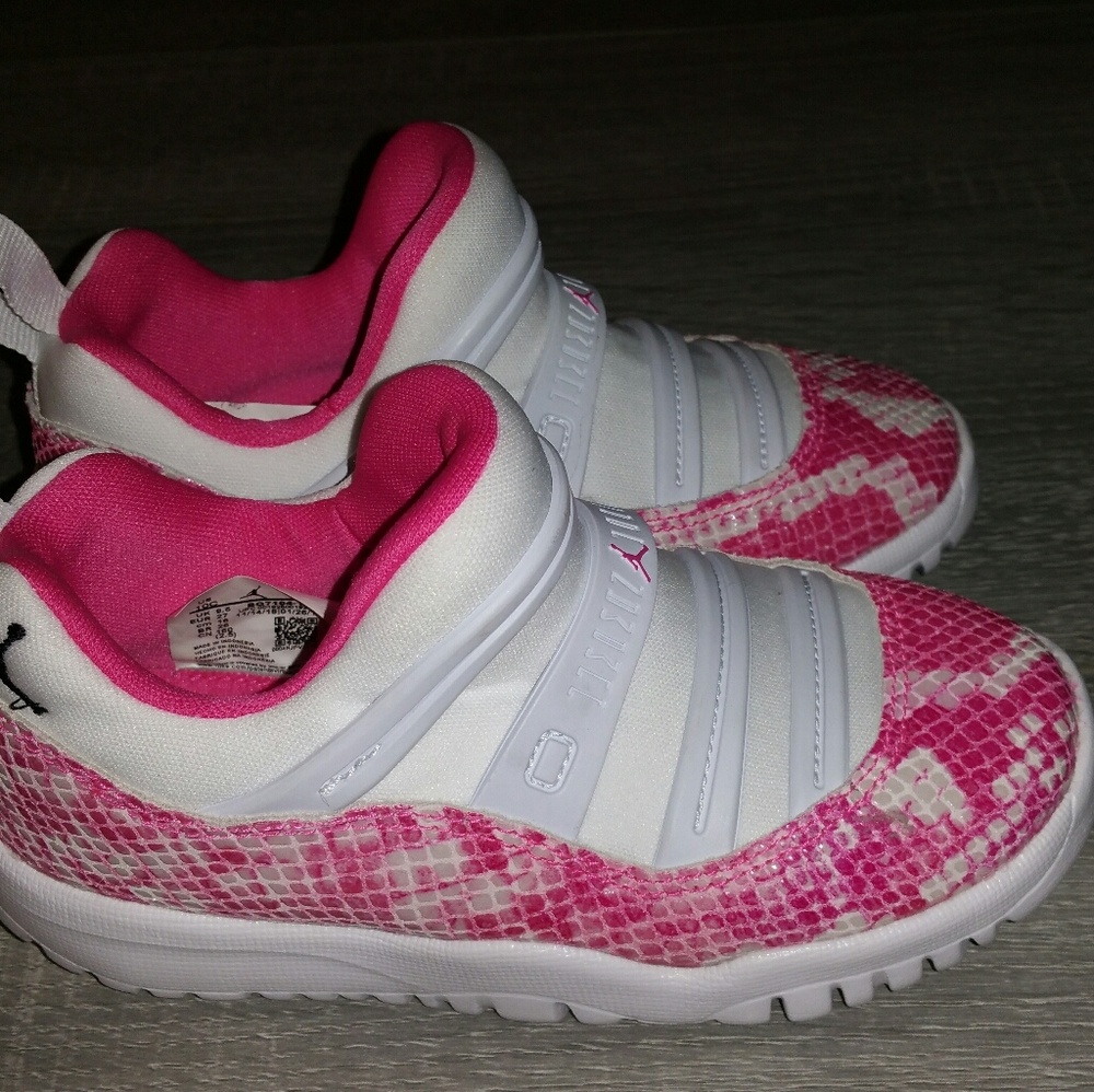 Jordans NEW Baby Snake Print Sneakers Pink
